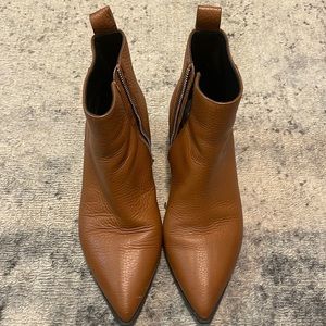 Everlane cognac booties